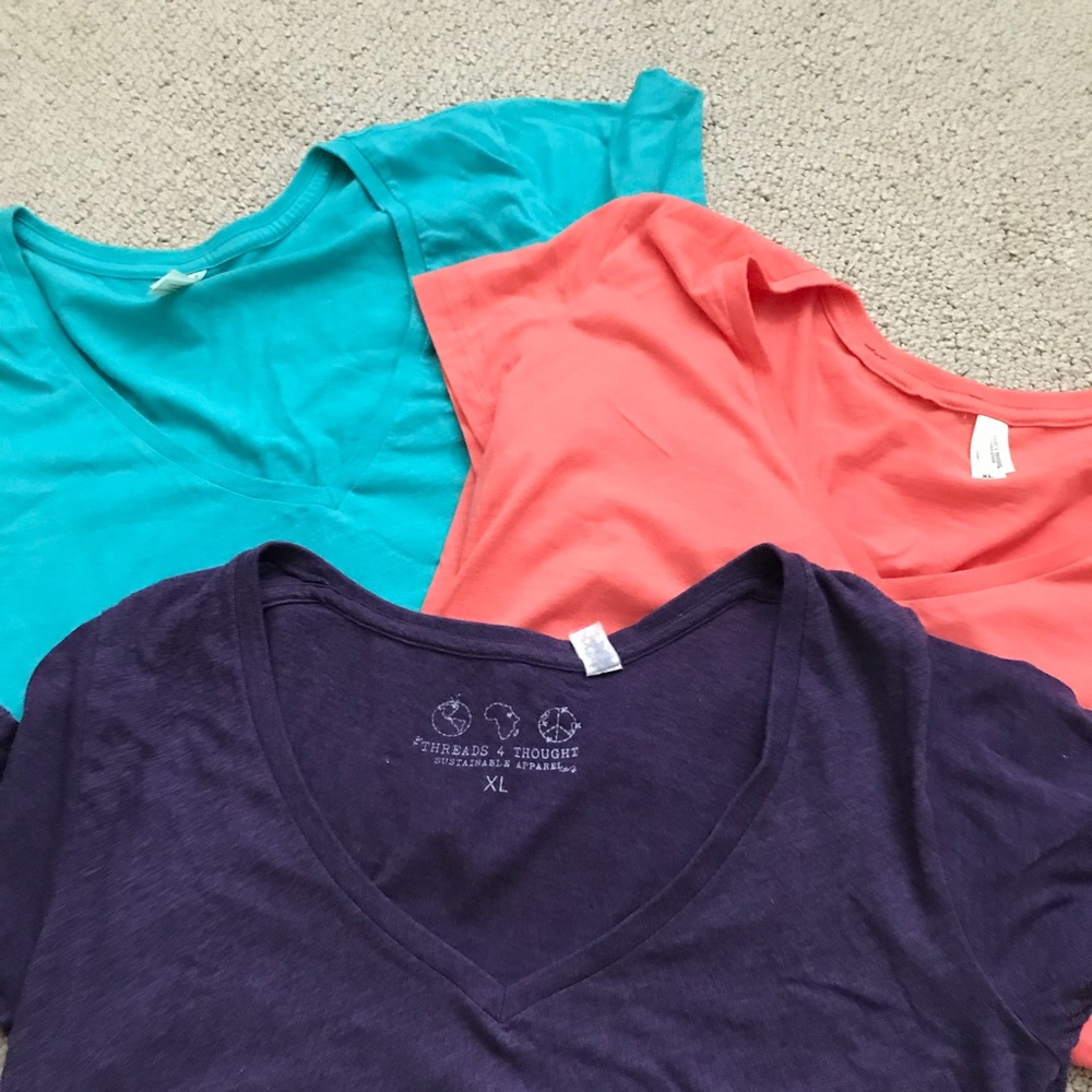 3 gently worn organic cotton shirts