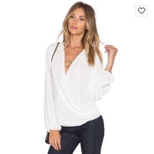 L’Academie The Wrap Blouse