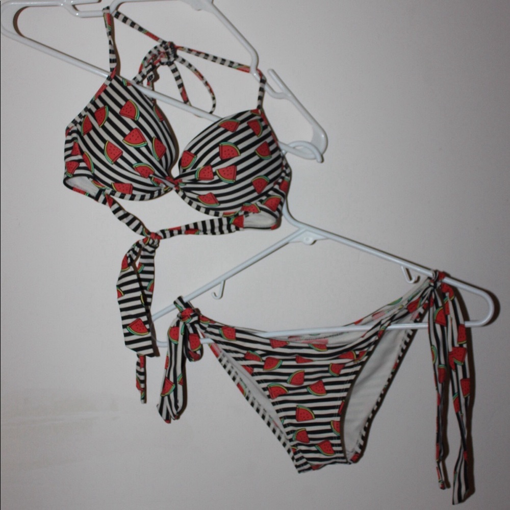 Watermelon and strips bikini
