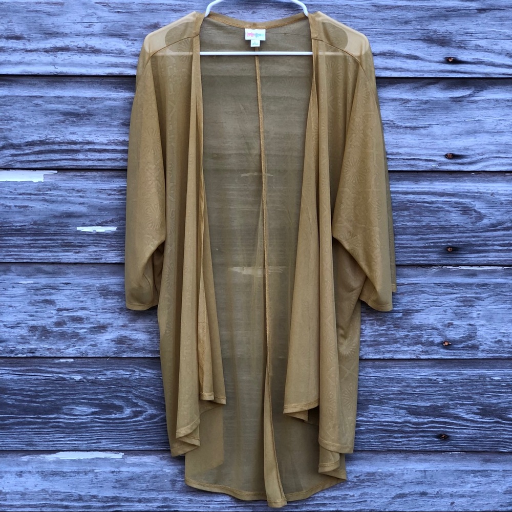 Sheer Yellow Lindsay Cardigan