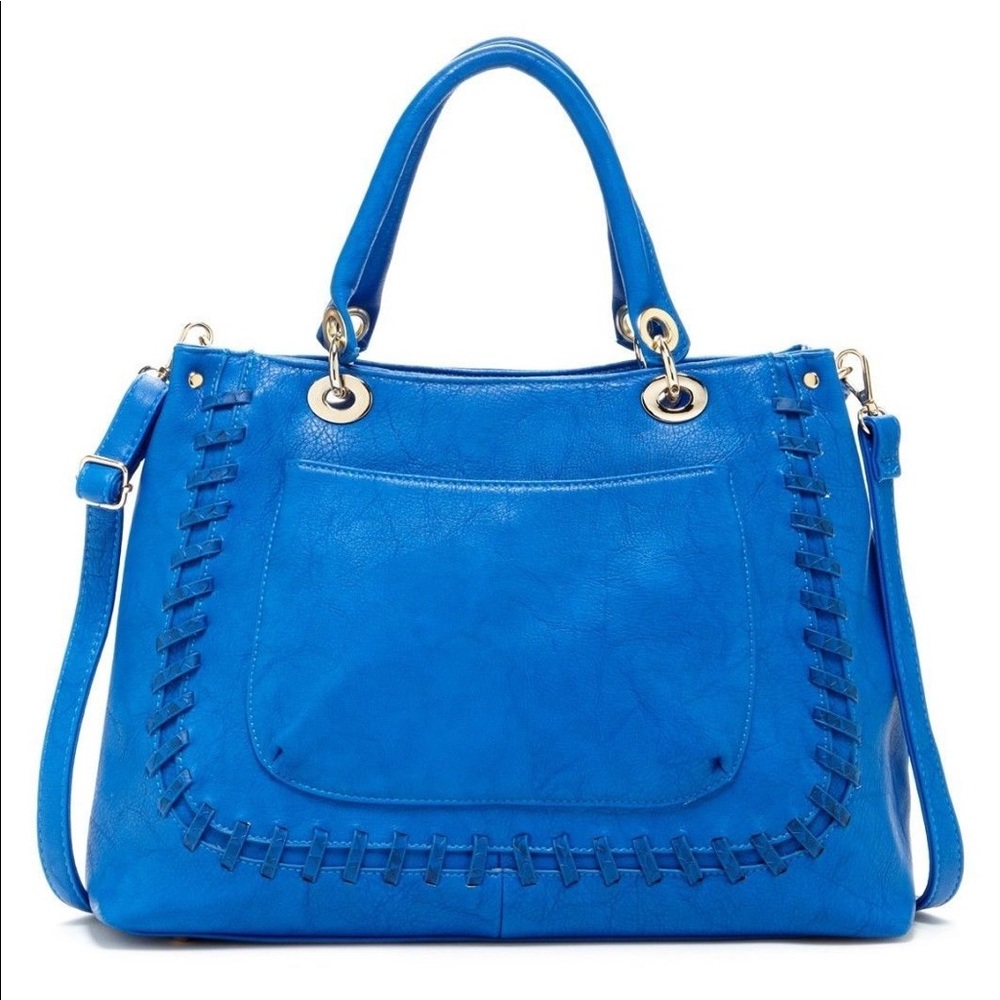 💰Sale💰Segolene Paris Whipstitched Satchel Blue