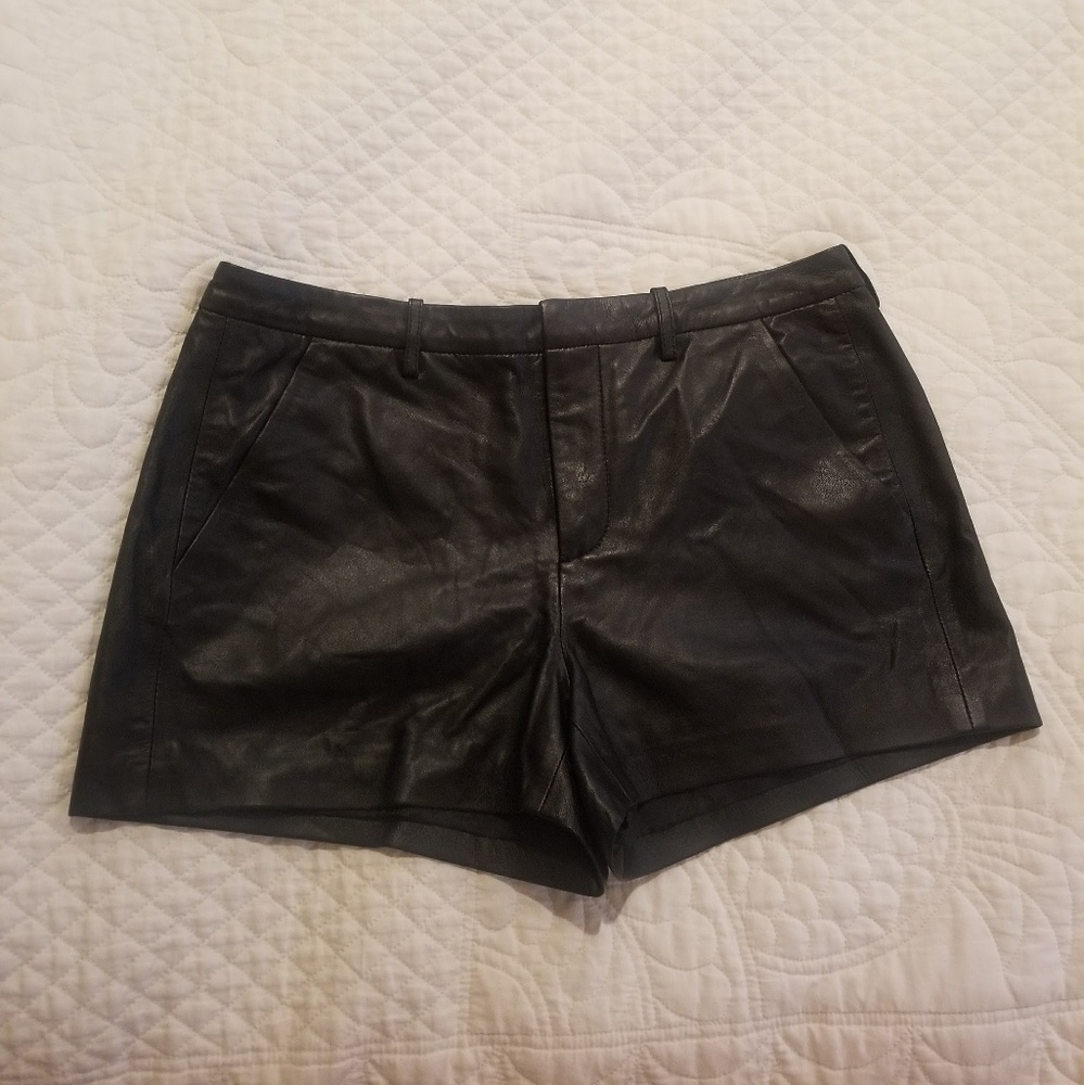 Madewell nwt Leather shorts