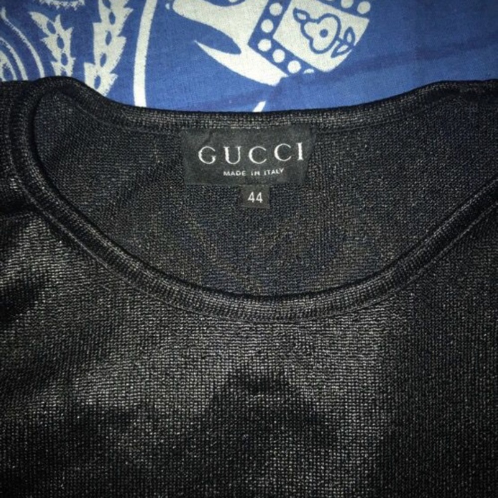 Black Gucci long sleeve shirt