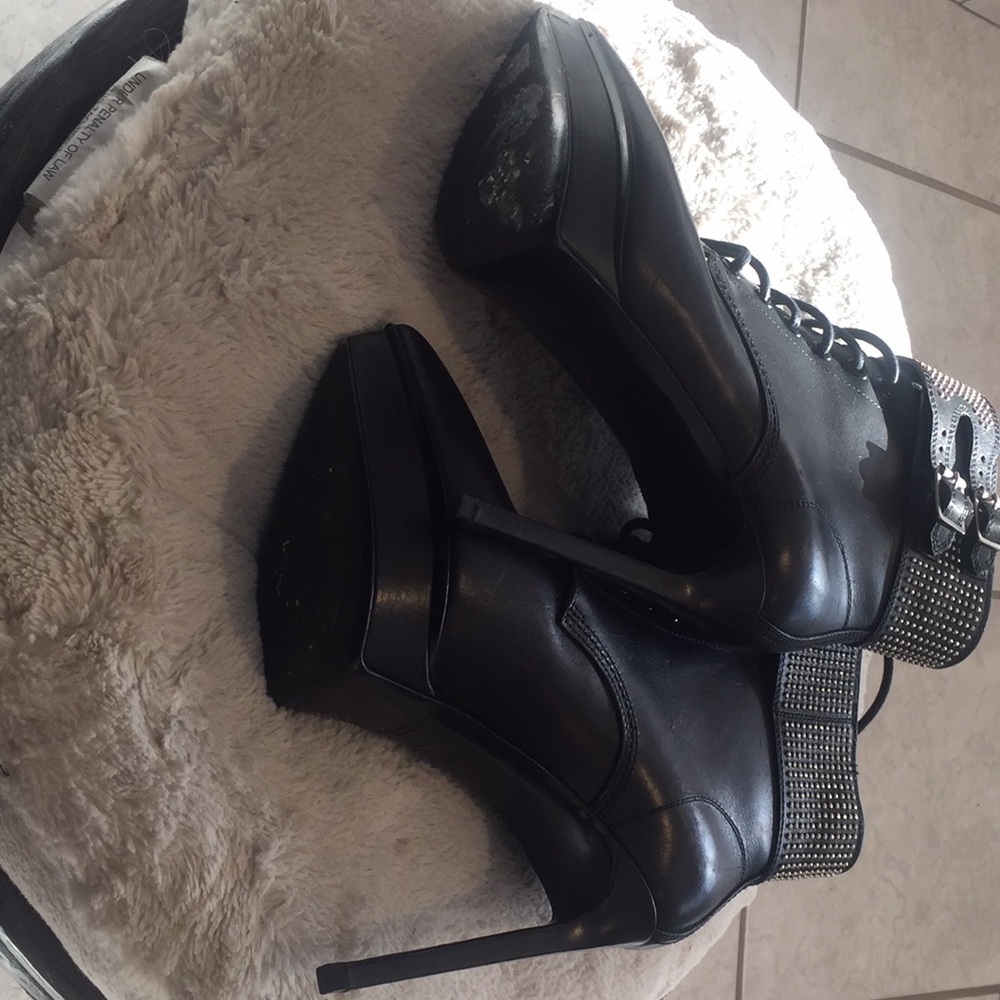 Saint Laurent Studded Boots View 2