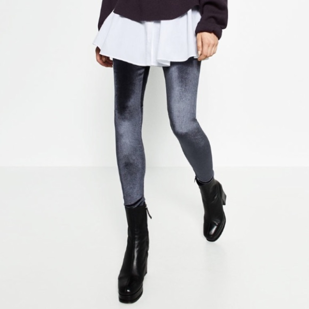 Velvet leggings