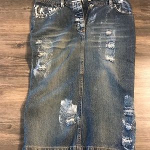 Dolce and Gabanna Jean pencil skirt