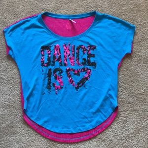 Zumba dance is love fitness top