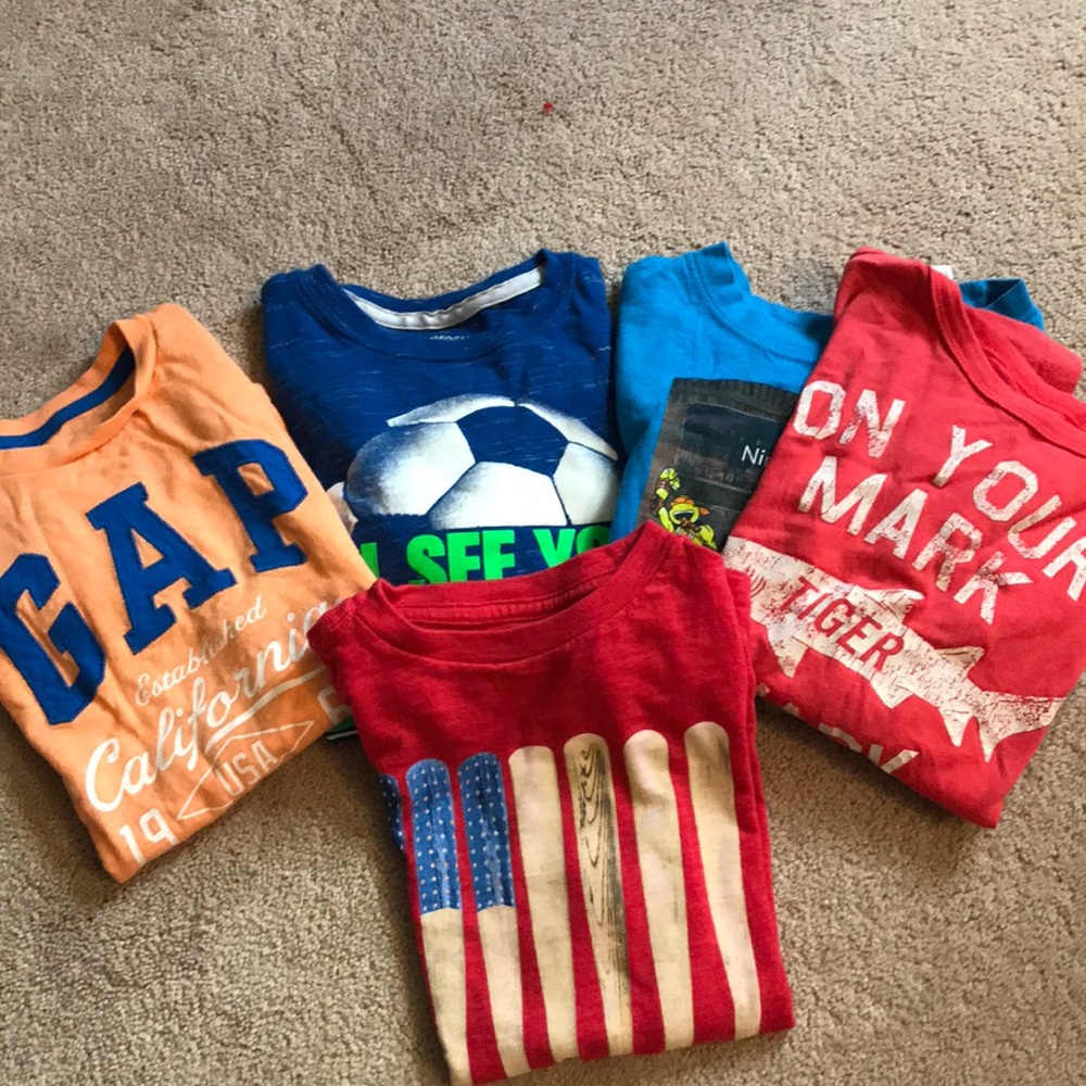 Lot of 5 boys tshirts in vguc