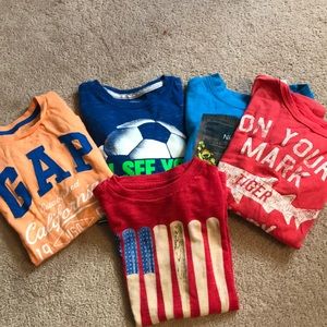 Lot of 5 boys tshirts in vguc