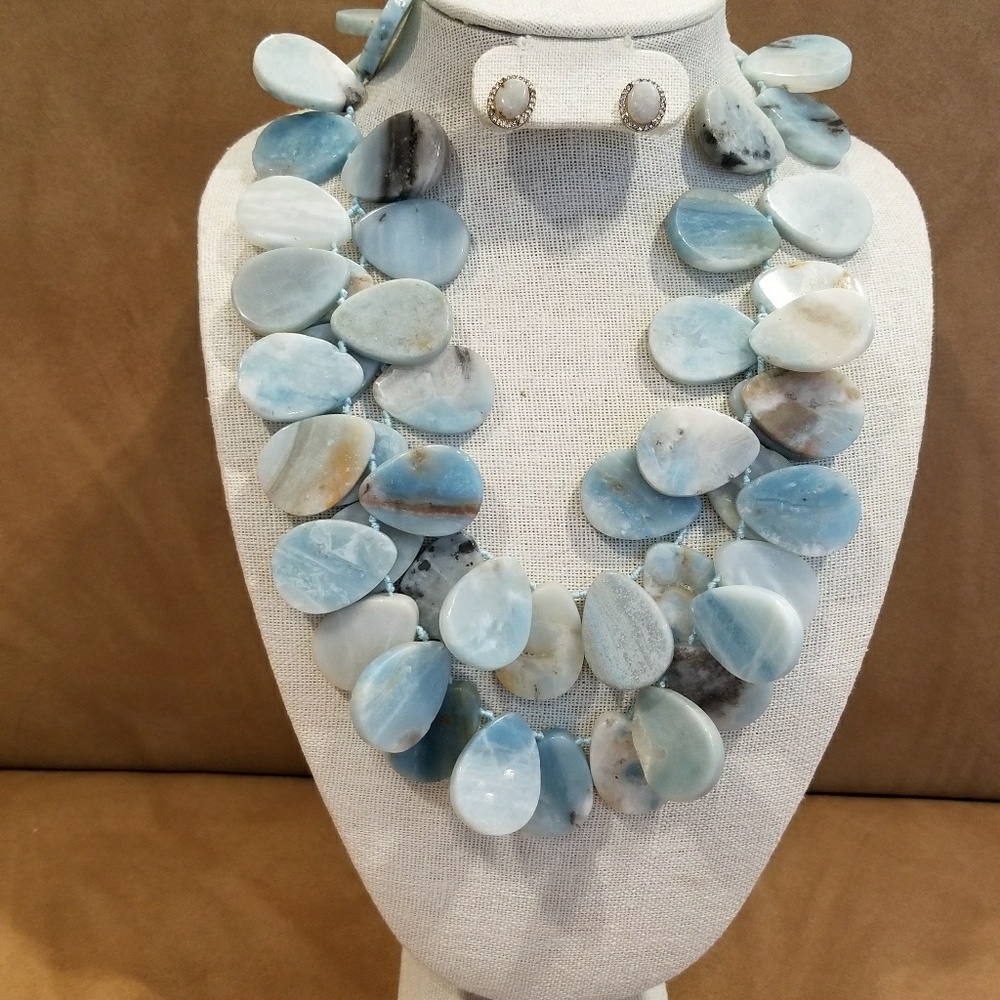 Genuine stone neckalce
