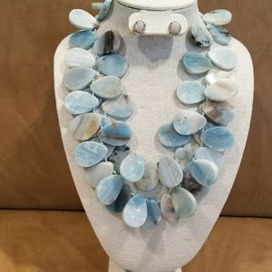 Genuine stone neckalce