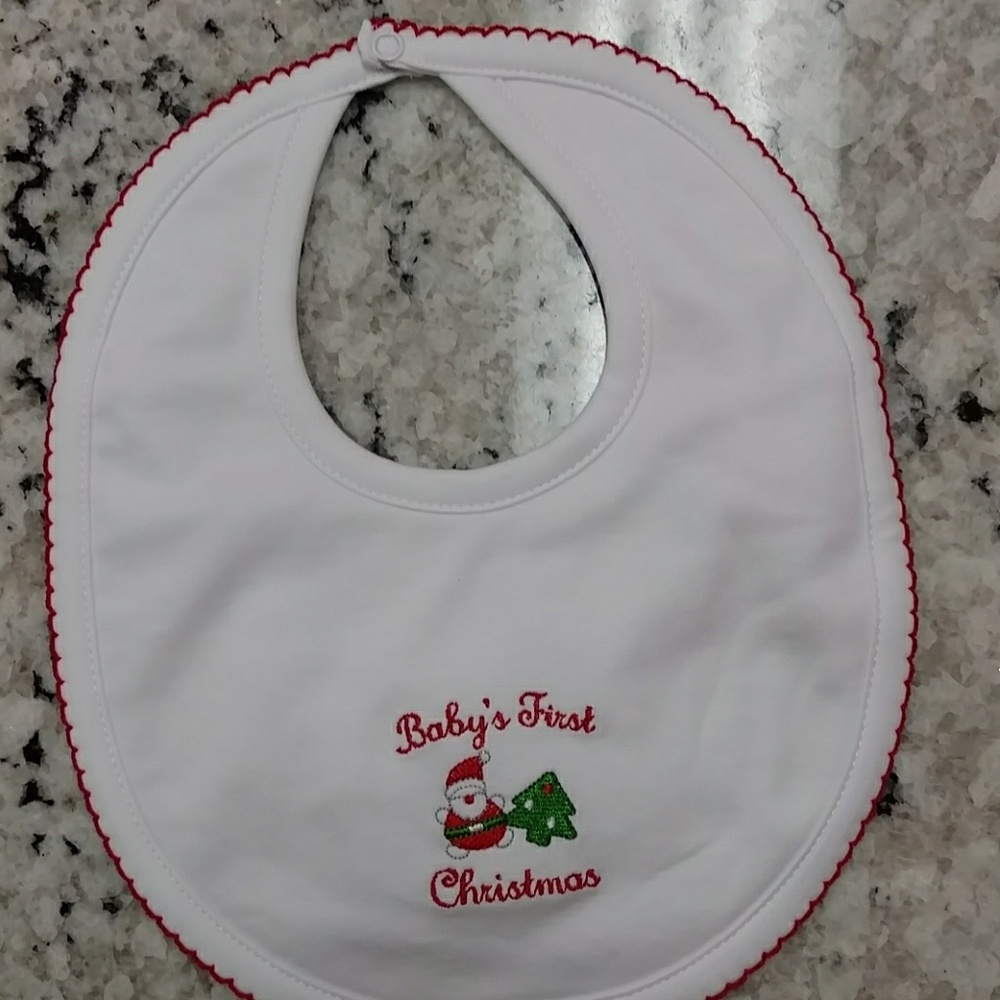 Baby's first Christmas bib