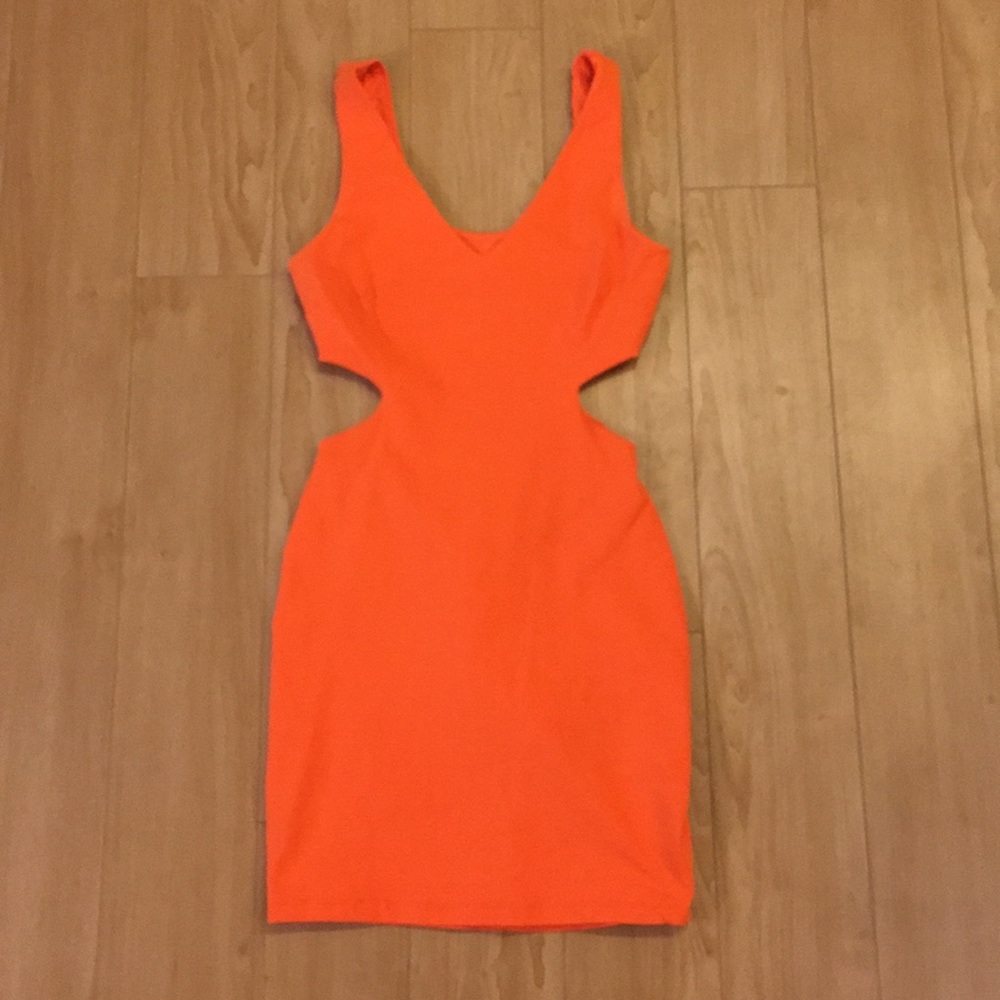 Cutout/Open Back Fitted Bebe Dress