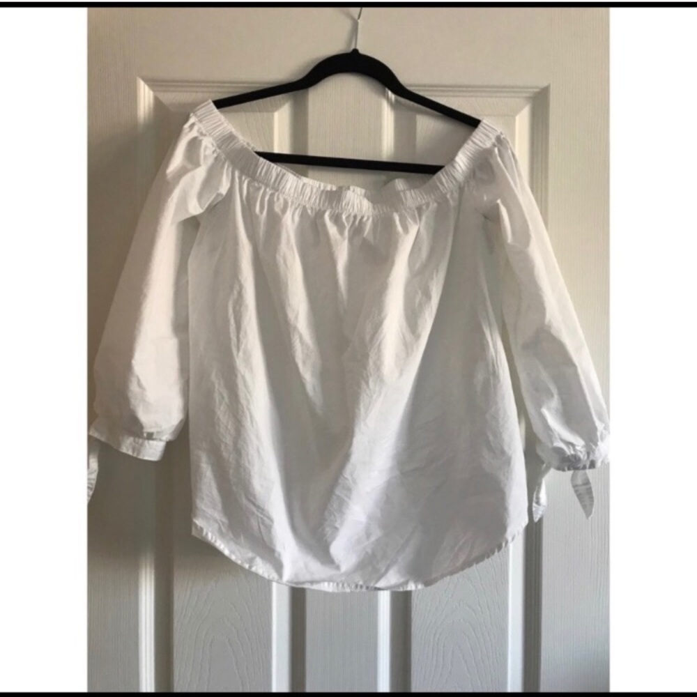A&F white off the shoulder top