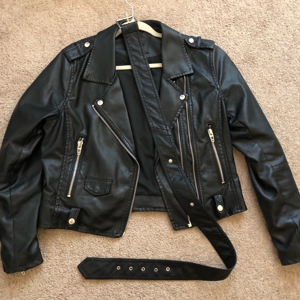 Free People/BlankNYC Vegan Leather jacket Nvr Worn