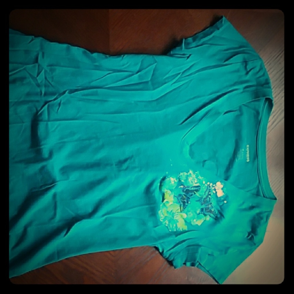 Express Blue Butterfly T-Shirt Size S