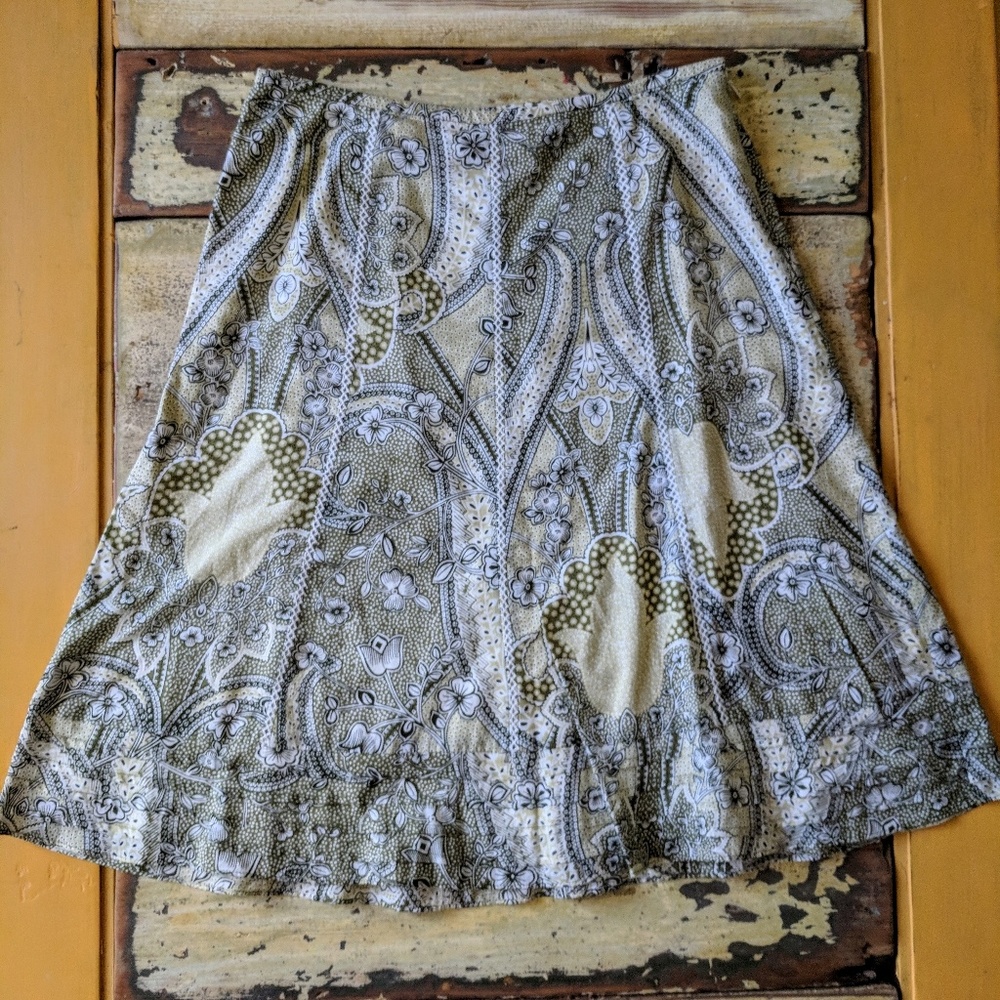 Ann Taylor Print Skirt