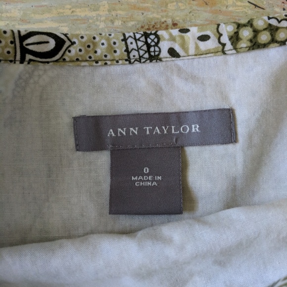 Ann Taylor Print Skirt - Picture 4 of 5
