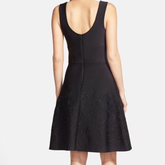 +V e r a + W a n g+ scuba embossed dress - Picture 2 of 6