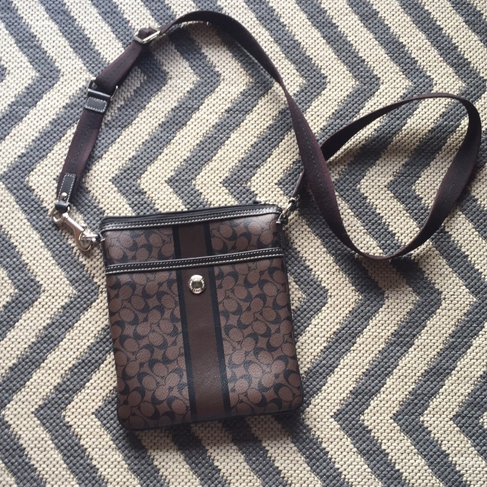 Coach leather crossbody bag
