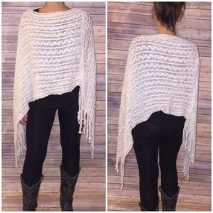 Fringe Hem Poncho