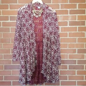 Lacy cardigan XL