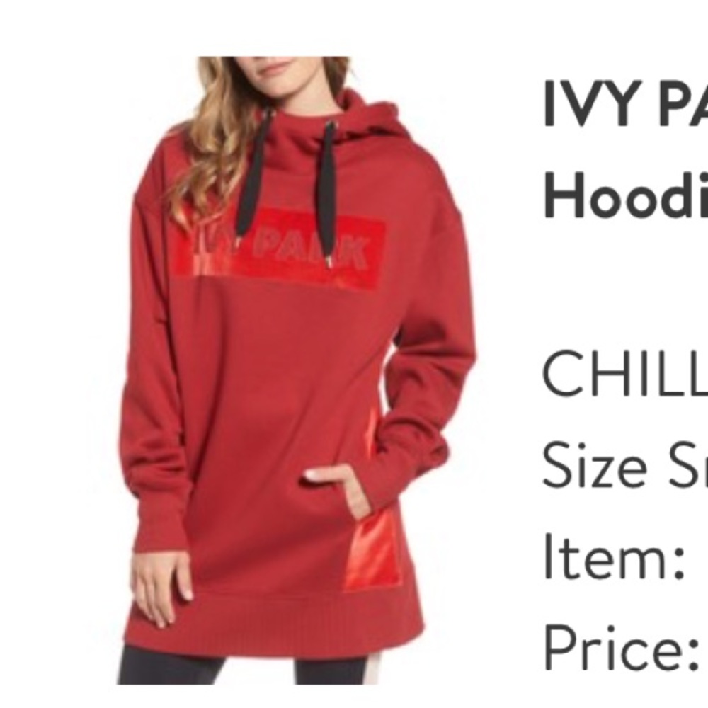 Ivy Park Red With Velvet Sweater Dress