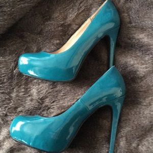 Chinese Laundry Patent Dark Teal Pumps