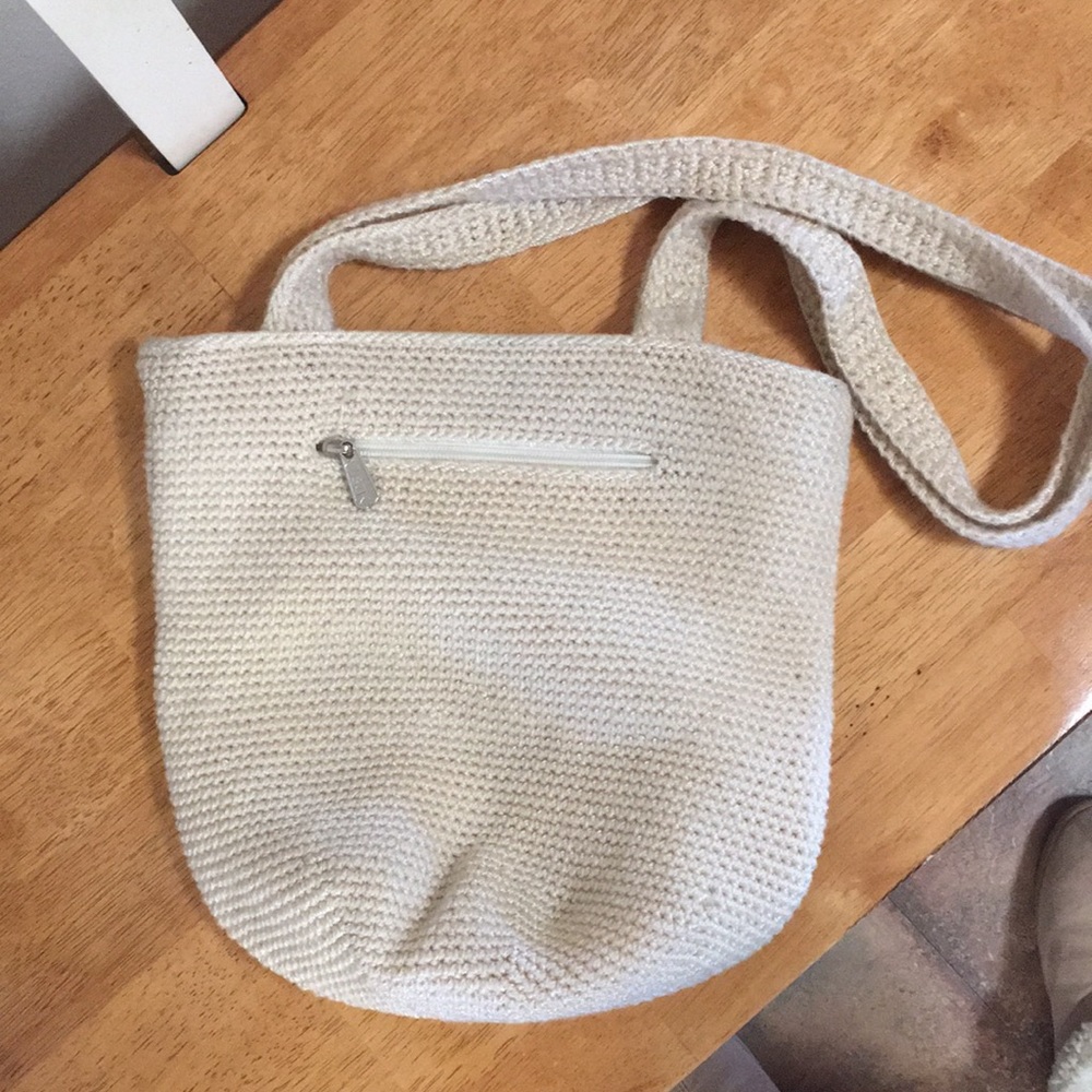 The Sak cream crochet boho bag