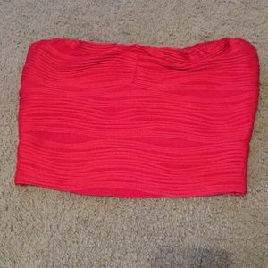 Red tube top