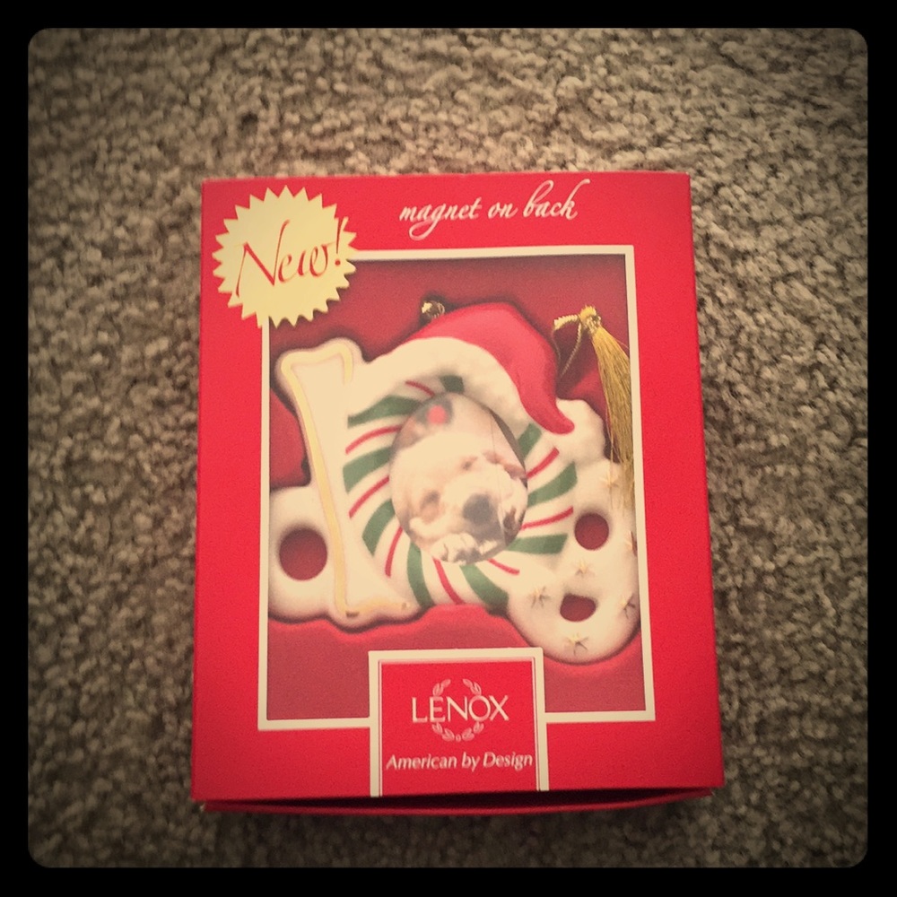 || LENOX || "Furry Christmas Dog Ornament"