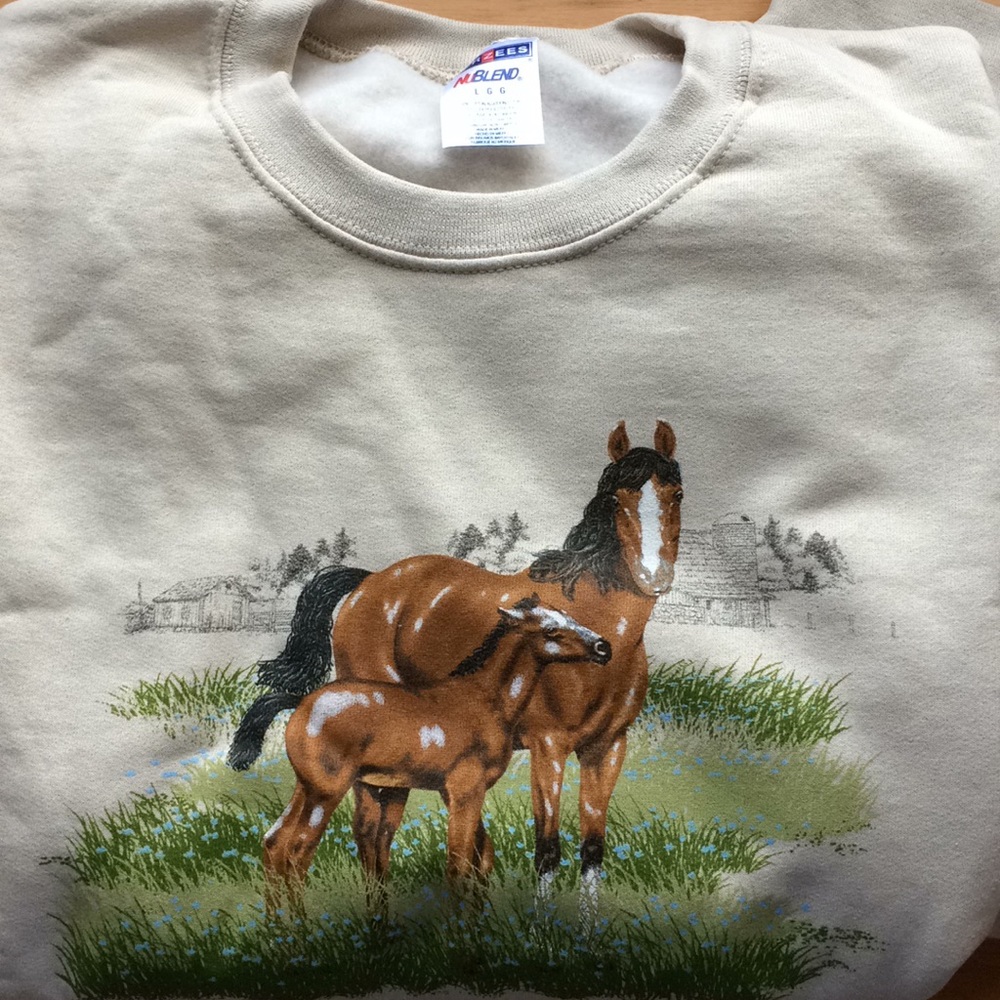 Horse Sweatshirt size large new in package