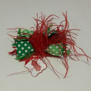 MudPie Crochet Ostrich Christmas Headband