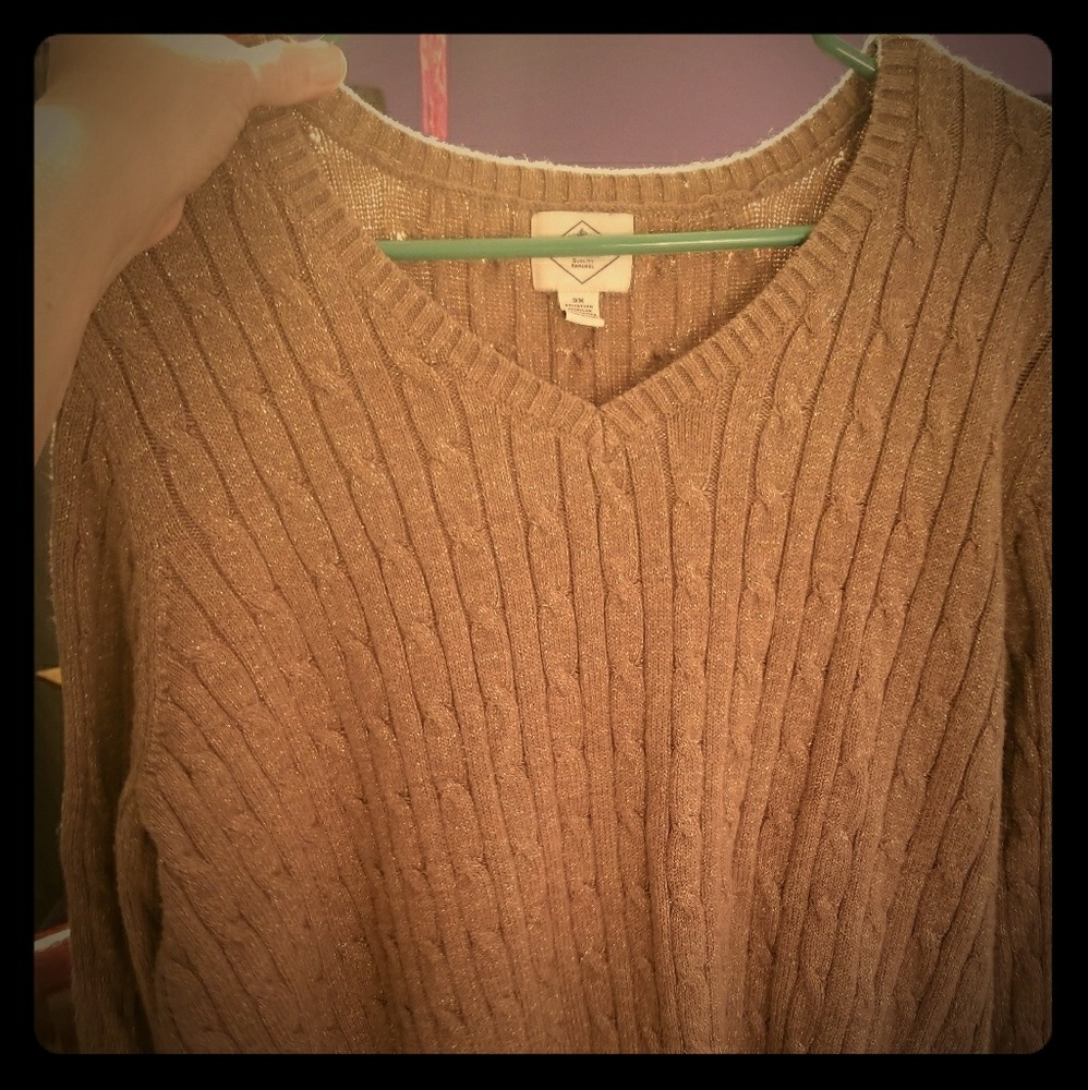 Gold glitter sweater