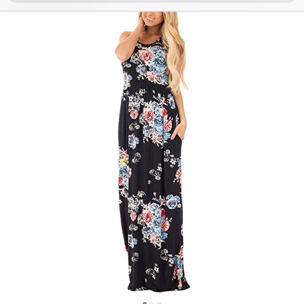 Maternity maxi floral Dress