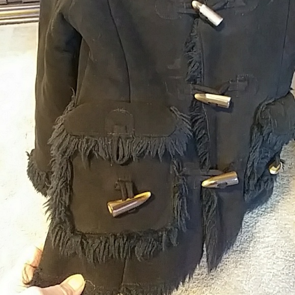 Authentic Gap Brand Black soft suede button down - Picture 4 of 8