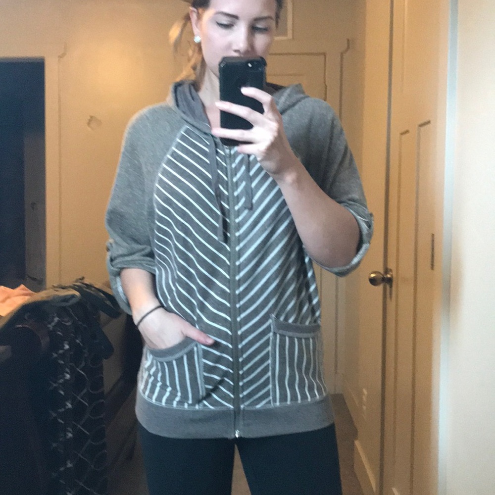 Slouchy zip up hoodie