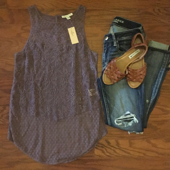 NWT American Eagle Lace Tank - Picture 2 of 6