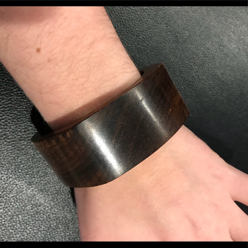 Solid wood bangle
