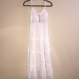 White Ruffled Dress