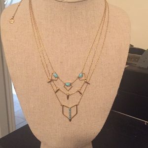 Gorgeous Stella & Dot layering turquoise necklace