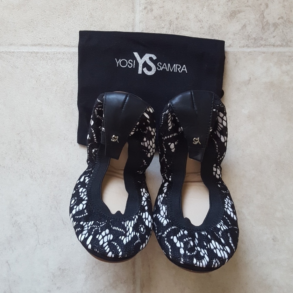 Delicate lace Yosi Samra shoes! Great gift!