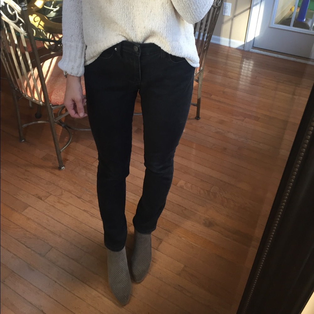 Gap mid rise skinny fit black denim