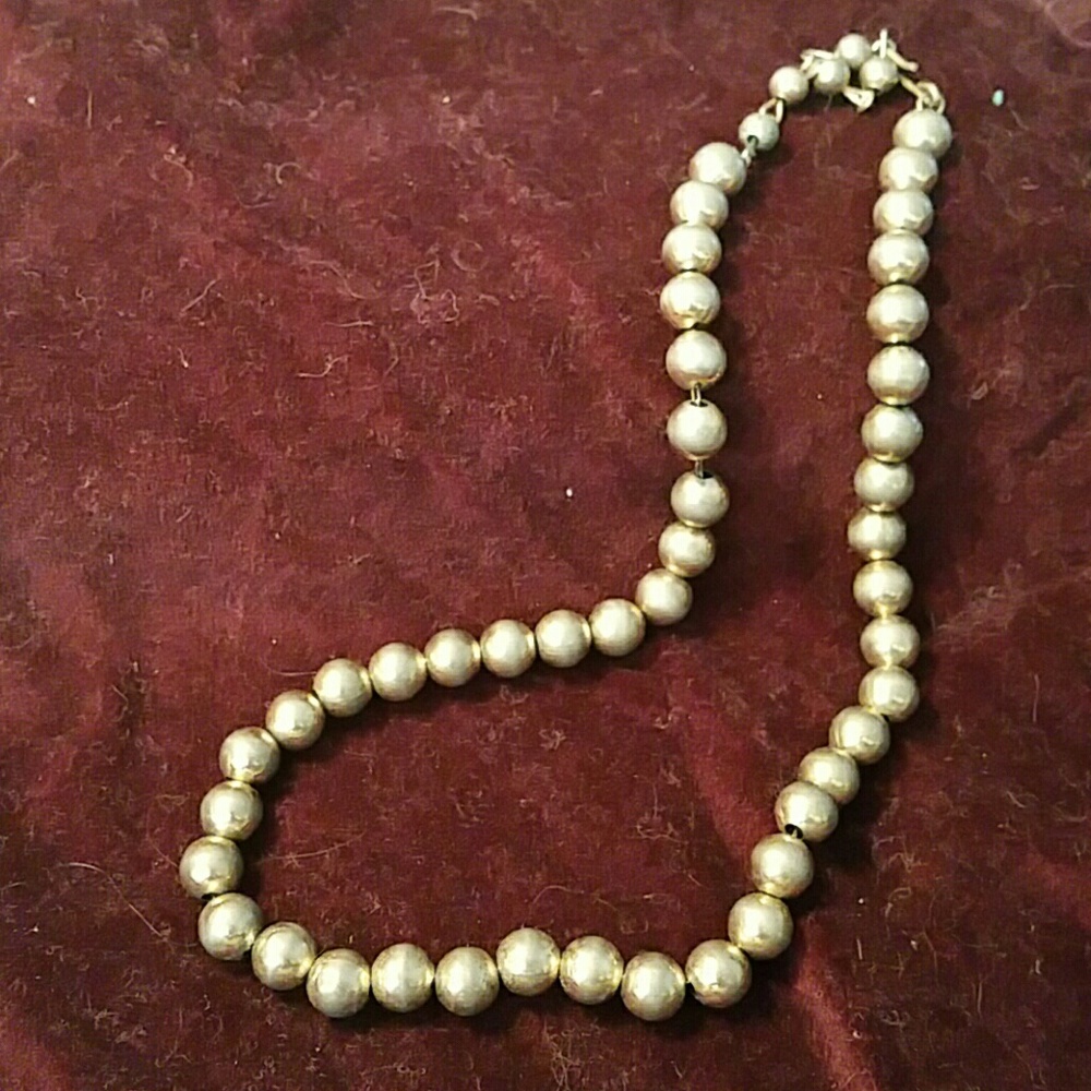 Vintage copper beaded necklace