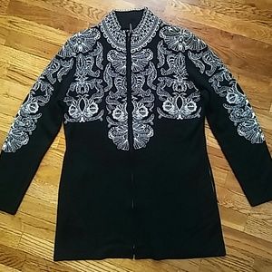 NWT- Icelandic Full Zip Ultra Fine Merino Sweater