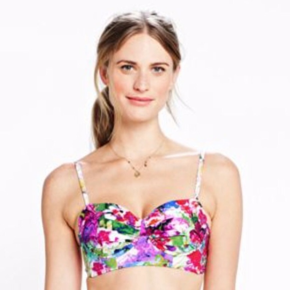 Lands' End Bella Floral Balconette Bikini Top