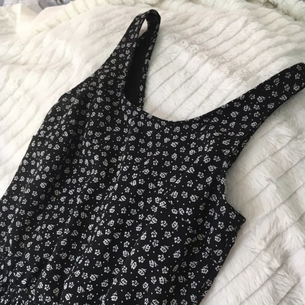H&M Black and White Floral Dress