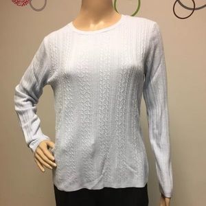 Karen Scott sweater - light blue - size S