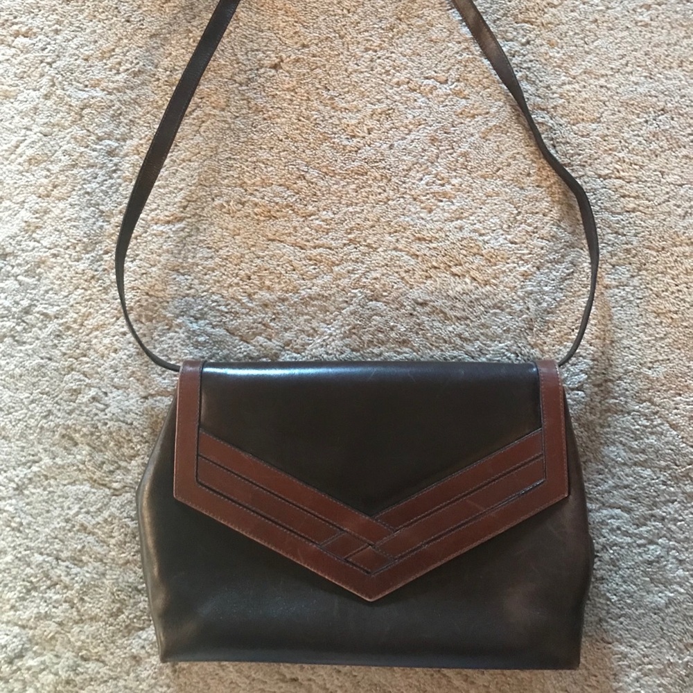 Vintage Salvatore ferragamo brown leather bag