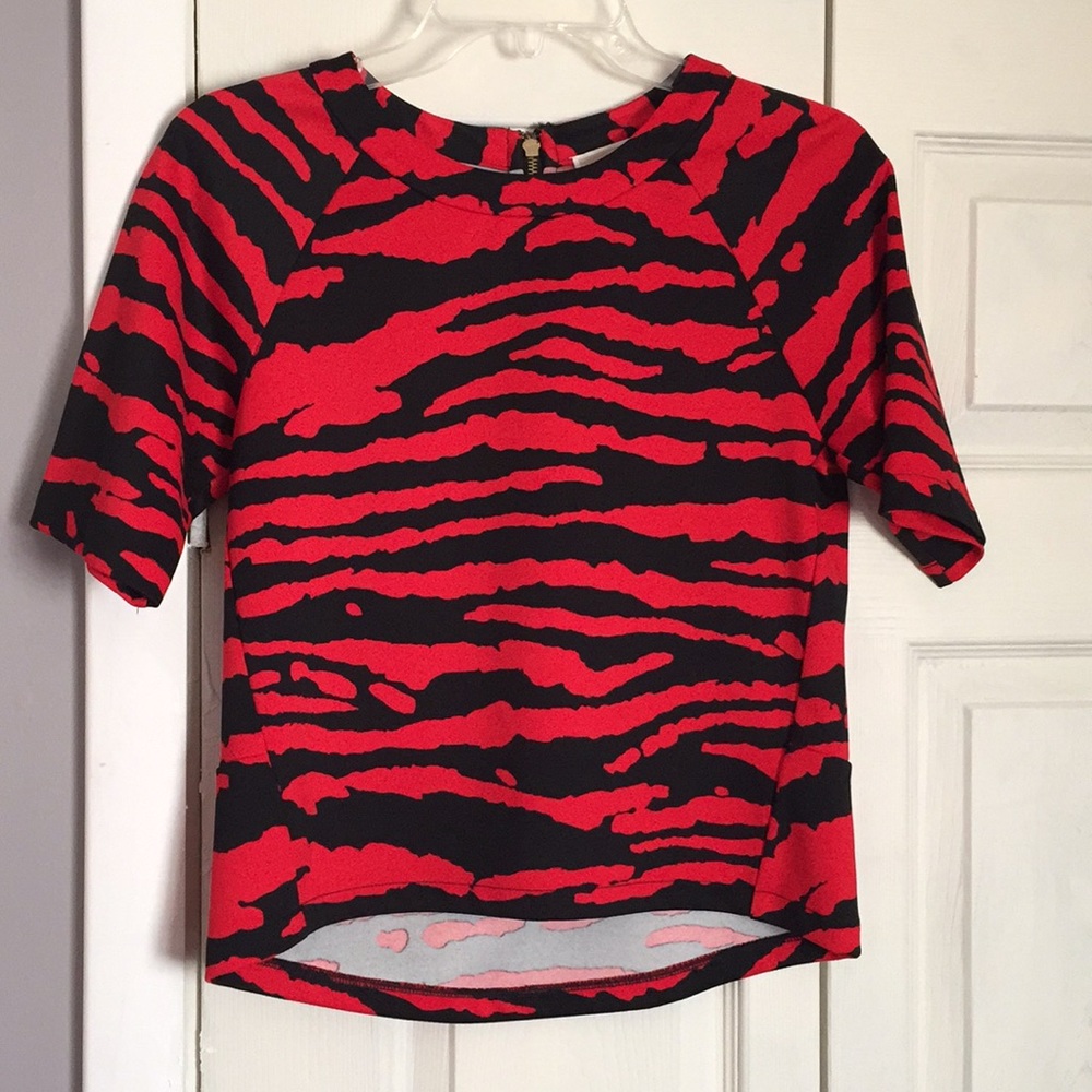 Michael Kors zebra top